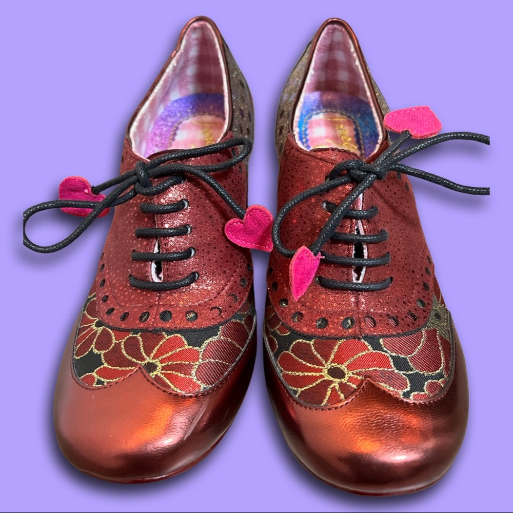 Irregular Choice Iconic Sparkly Oxfords Size 5.5